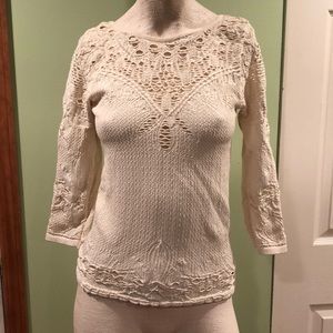 Free people later cut detailed top